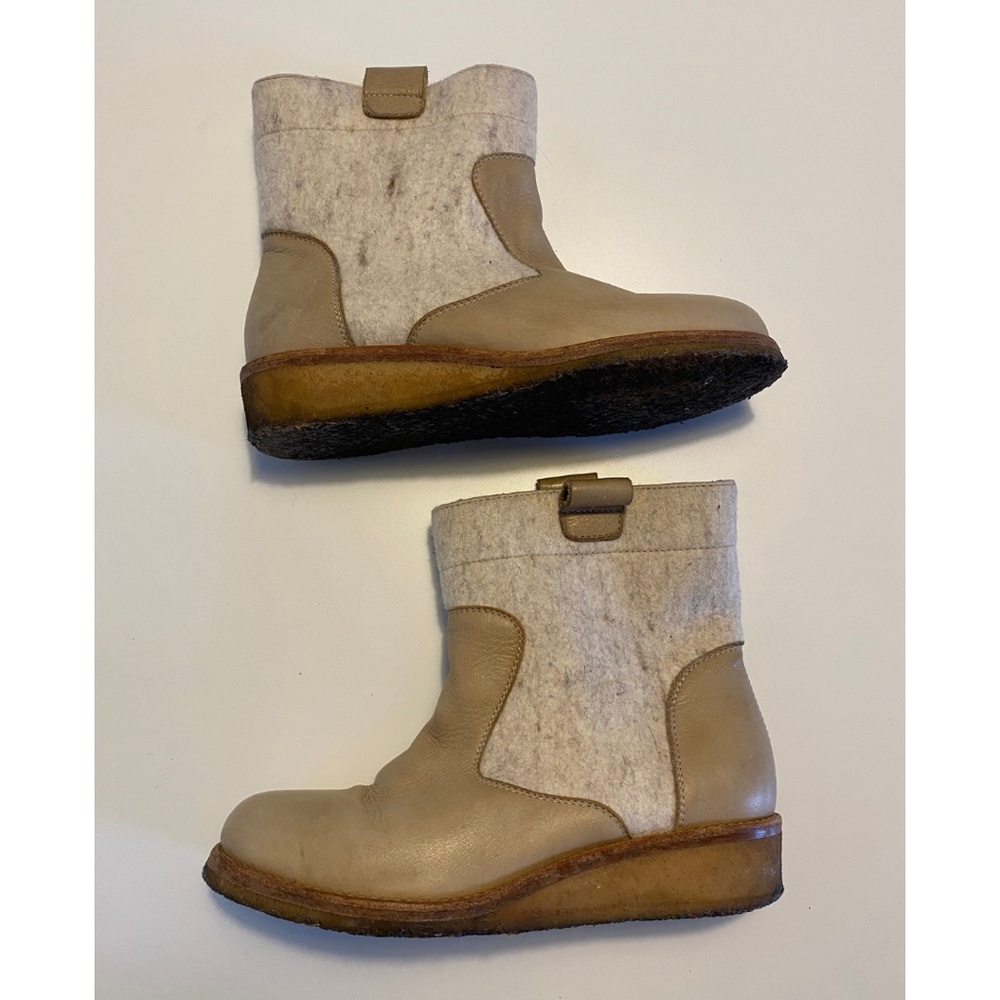 MM6 Maison Margiela | Leather + Wool Boot